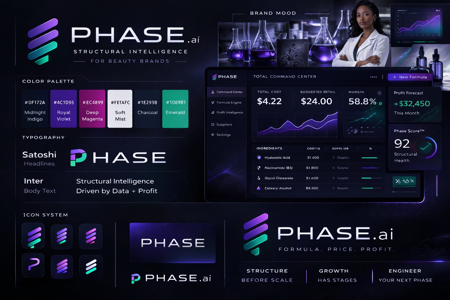 Phase.ai brand board